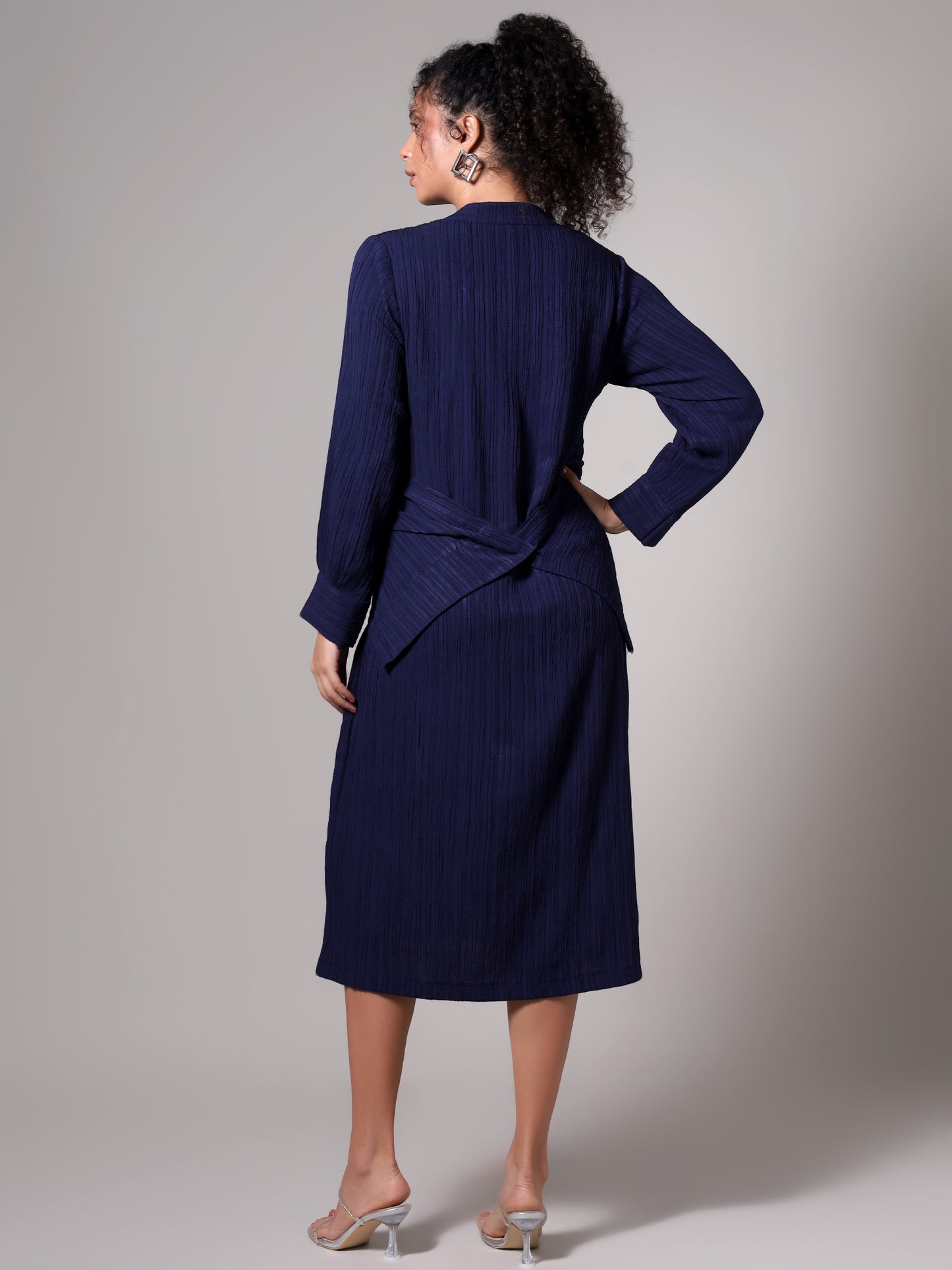 HER Blue texture dress