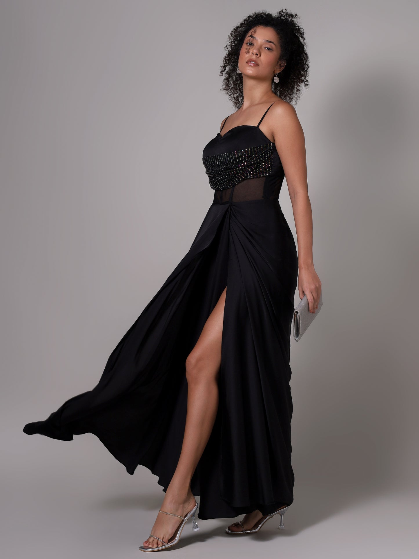 HER Black Stud Gown