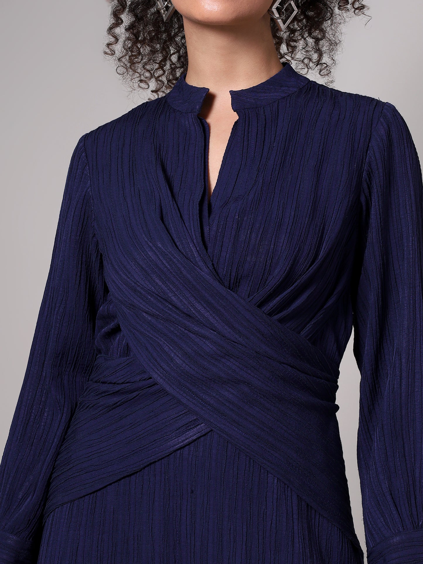 HER Blue texture dress