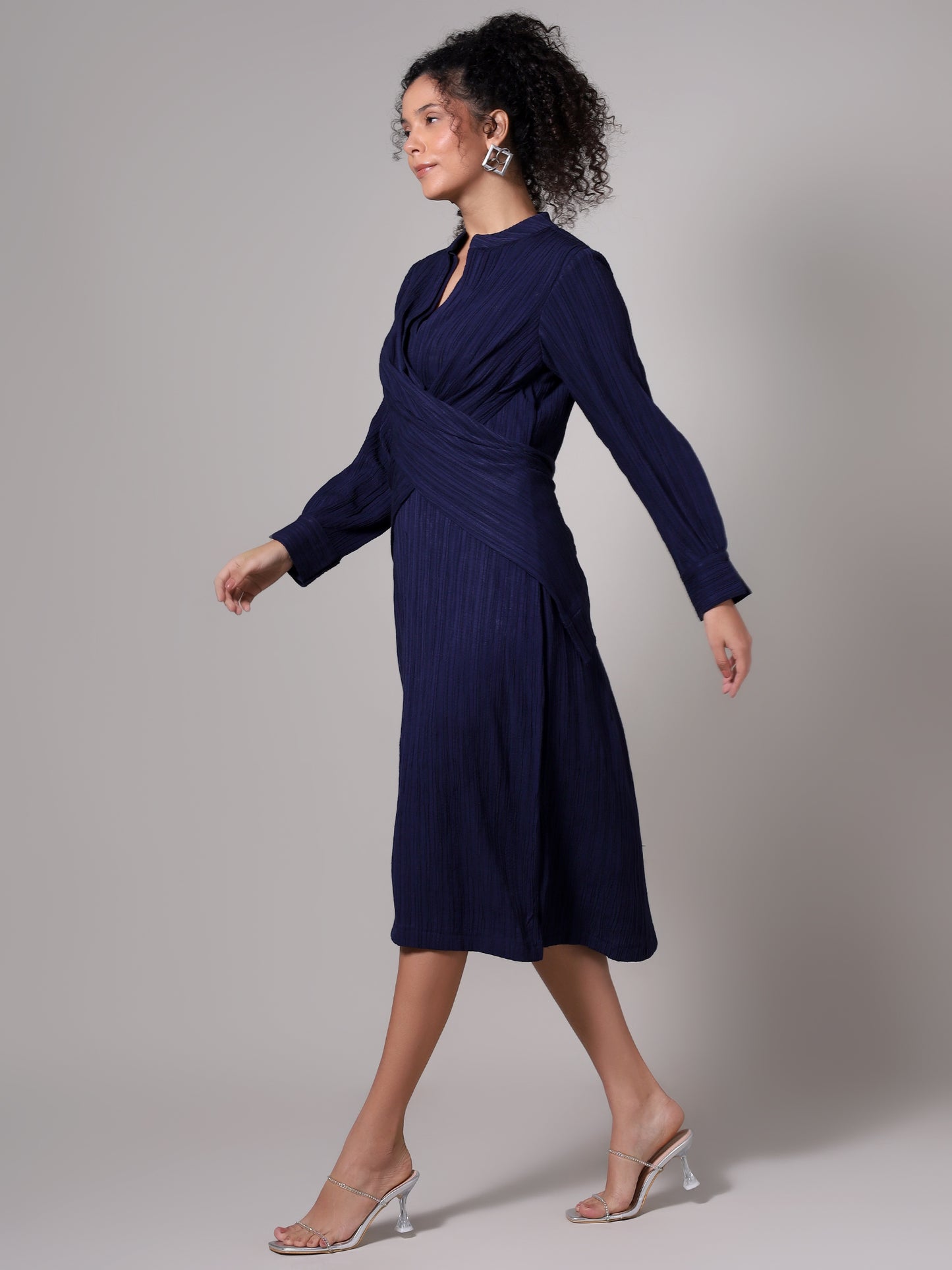 HER Blue texture dress