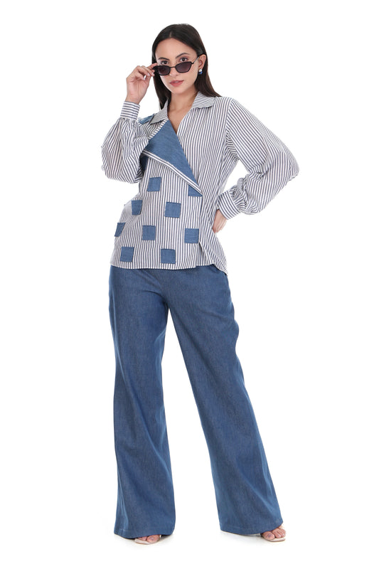 Geometric Block Shirt