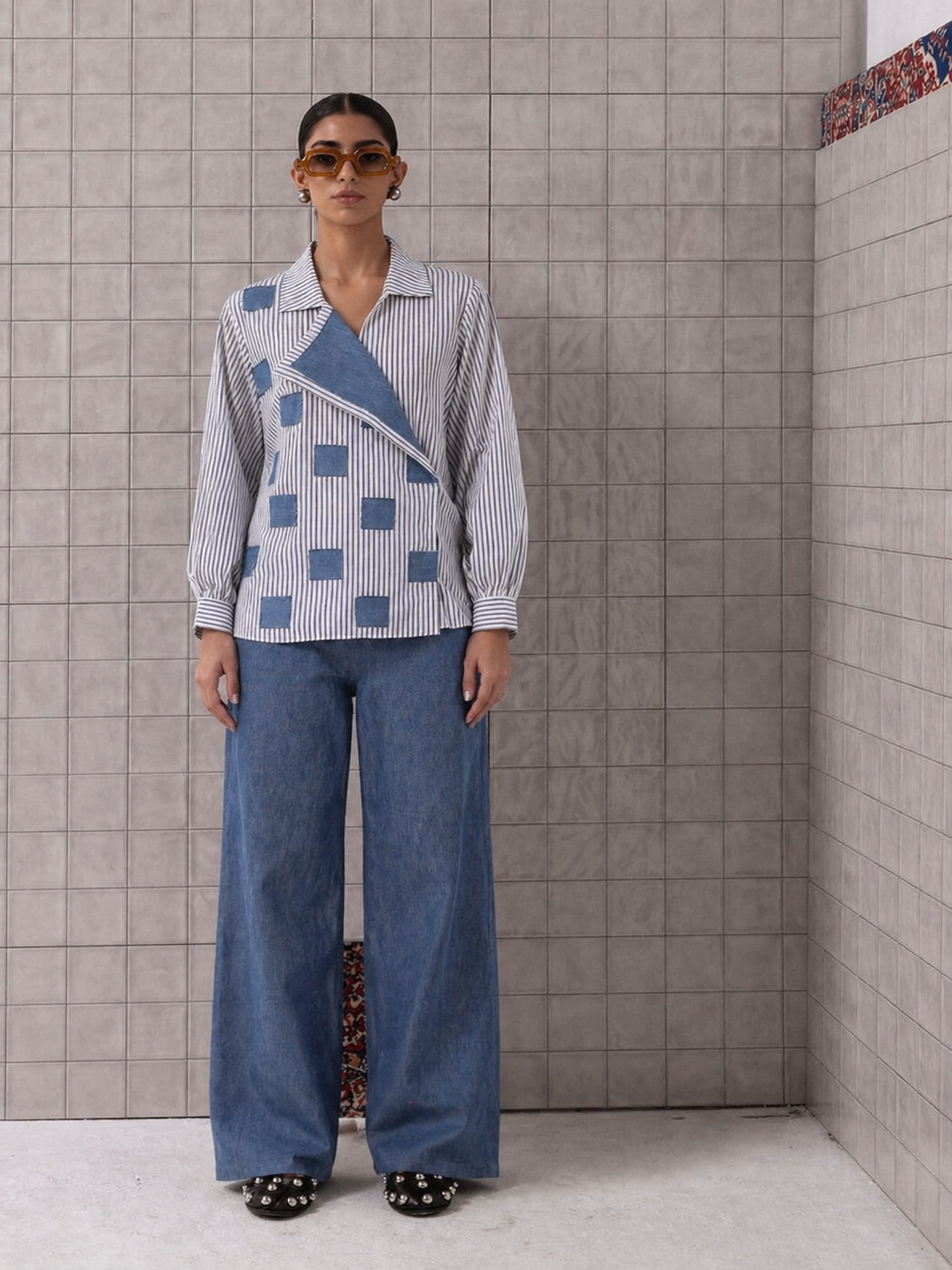 Geometric Block Shirt