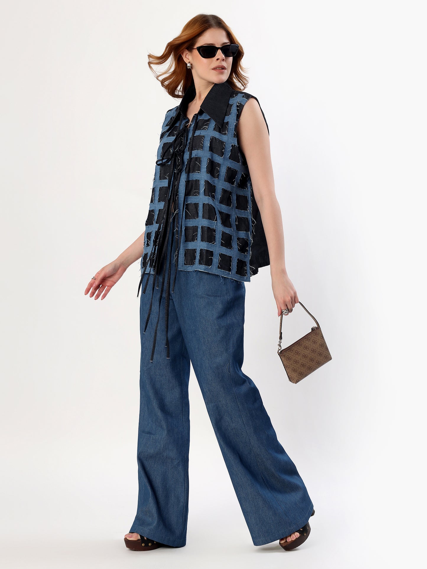Grid Denim Overlay