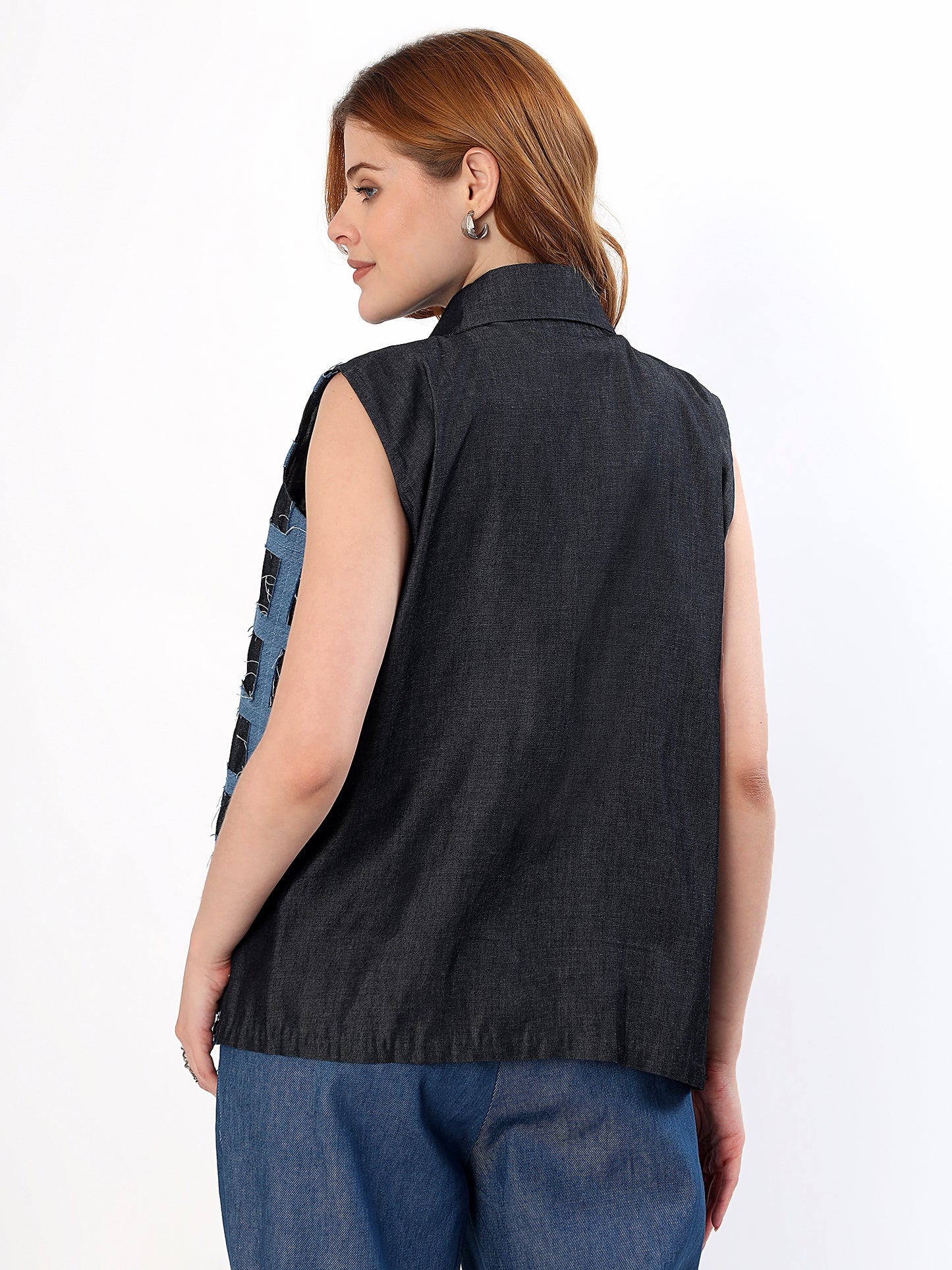 Grid Denim Set